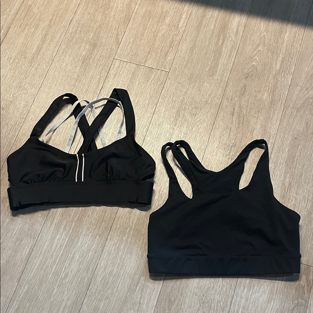 Joy Lab Black strappy bra bundle size small